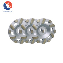 4" 100 mm Diamond Aluminium Diamond Cup Wheels for Granite Marble Stone Grinding